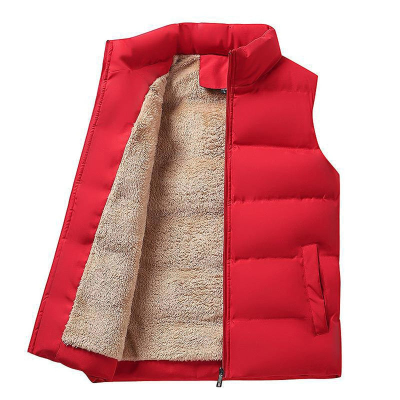 Gewatteerd vest - Met fleece gevoerd - Ritssluiting - Gewatteerd vest. Herenvest - Bovenkleding-Boetiek Moda