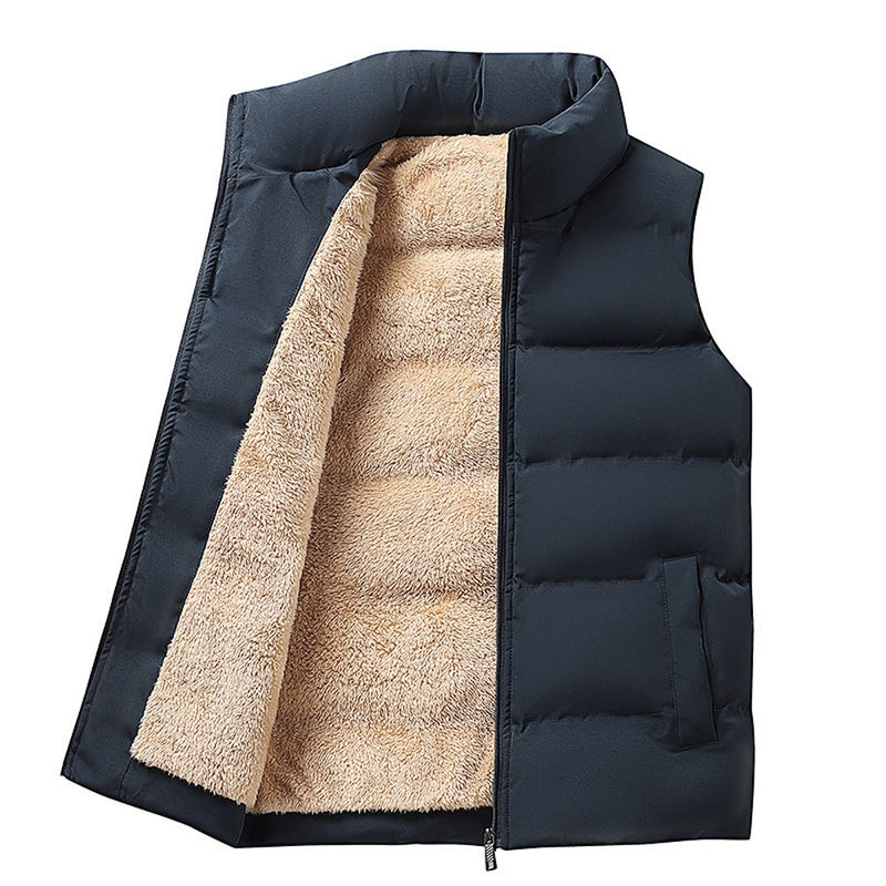 Gewatteerd vest - Met fleece gevoerd - Ritssluiting - Gewatteerd vest. Herenvest - Bovenkleding-Boetiek Moda