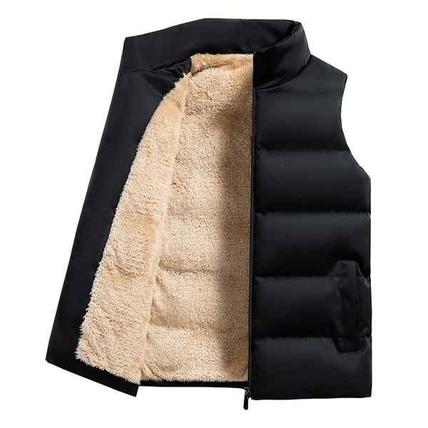 Gewatteerd vest - Met fleece gevoerd - Ritssluiting - Gewatteerd vest. Herenvest - Bovenkleding-Boetiek Moda