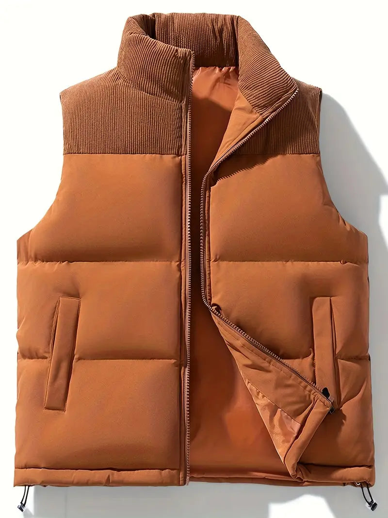 Gewatteerd vest - Zip-Up - Bodywarmer - Puffer Vest - Herenvest-Boetiek Moda