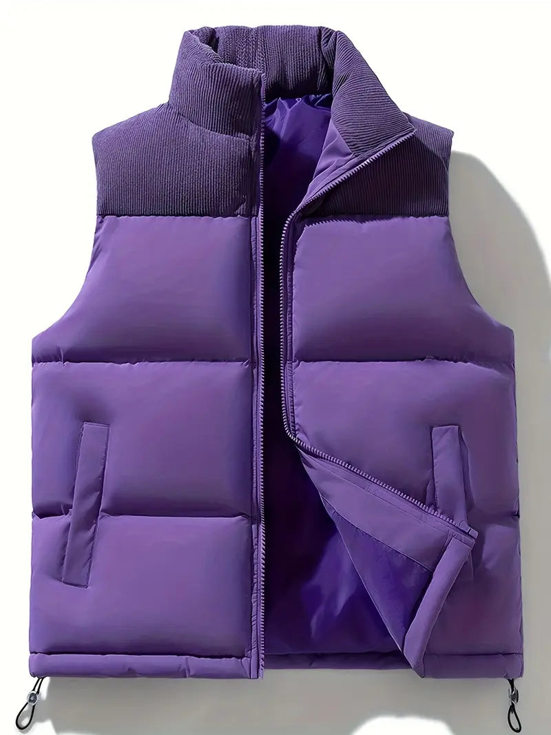 Gewatteerd vest - Zip-Up - Bodywarmer - Puffer Vest - Herenvest-Boetiek Moda