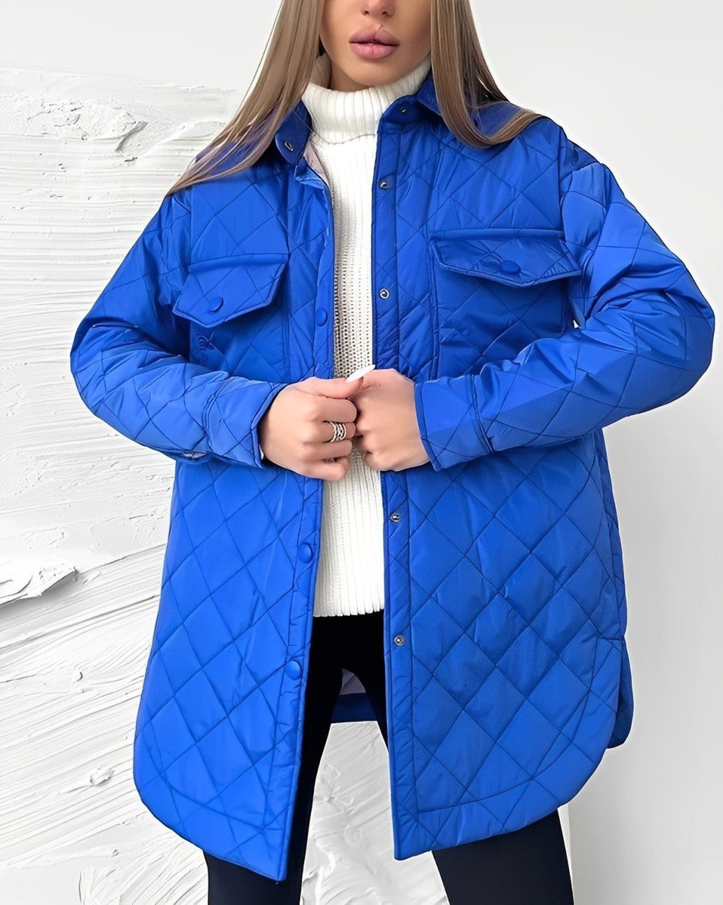 Gewatteerde jas | Riem | Lichtgewicht | Gewatteerde jas | Winterjas voor dames-Boetiek Moda