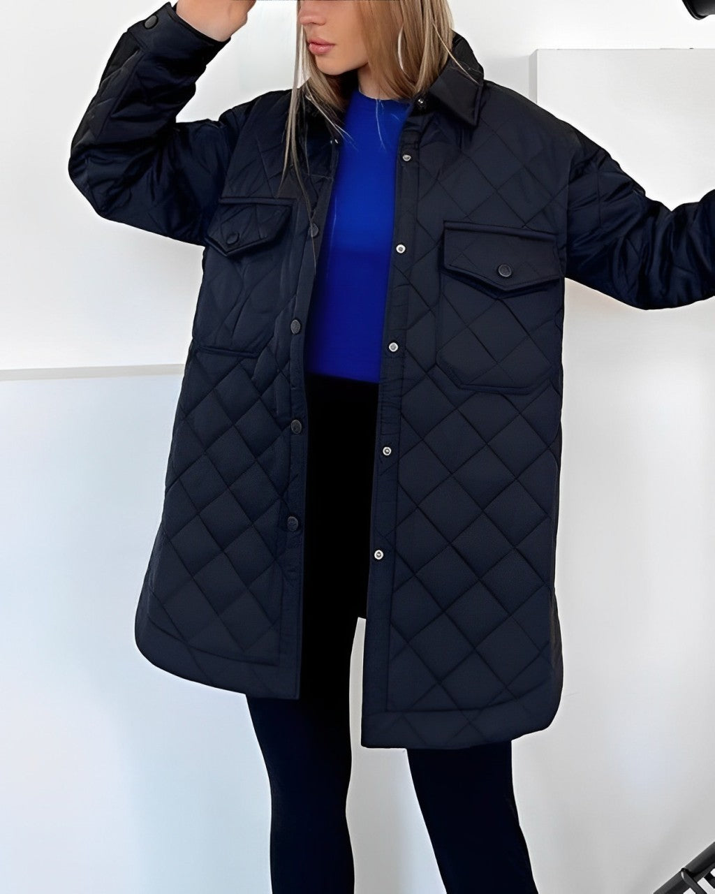 Gewatteerde jas | Riem | Lichtgewicht | Gewatteerde jas | Winterjas voor dames-Boetiek Moda