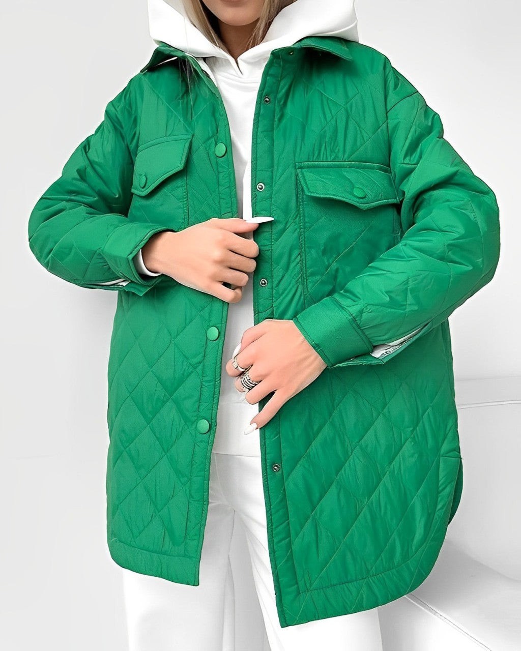 Gewatteerde jas | Riem | Lichtgewicht | Gewatteerde jas | Winterjas voor dames-Boetiek Moda