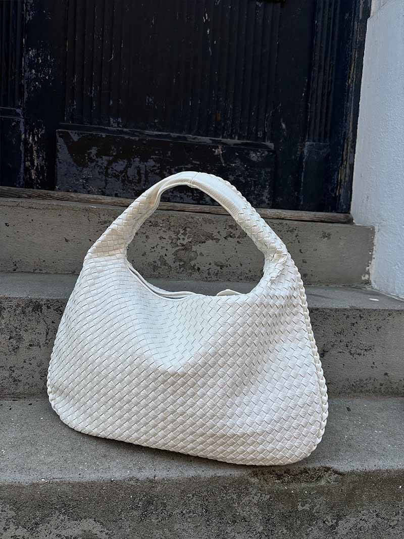 Geweven tas - Geweven hobo-schoudertas voor dames-Boetiek Moda