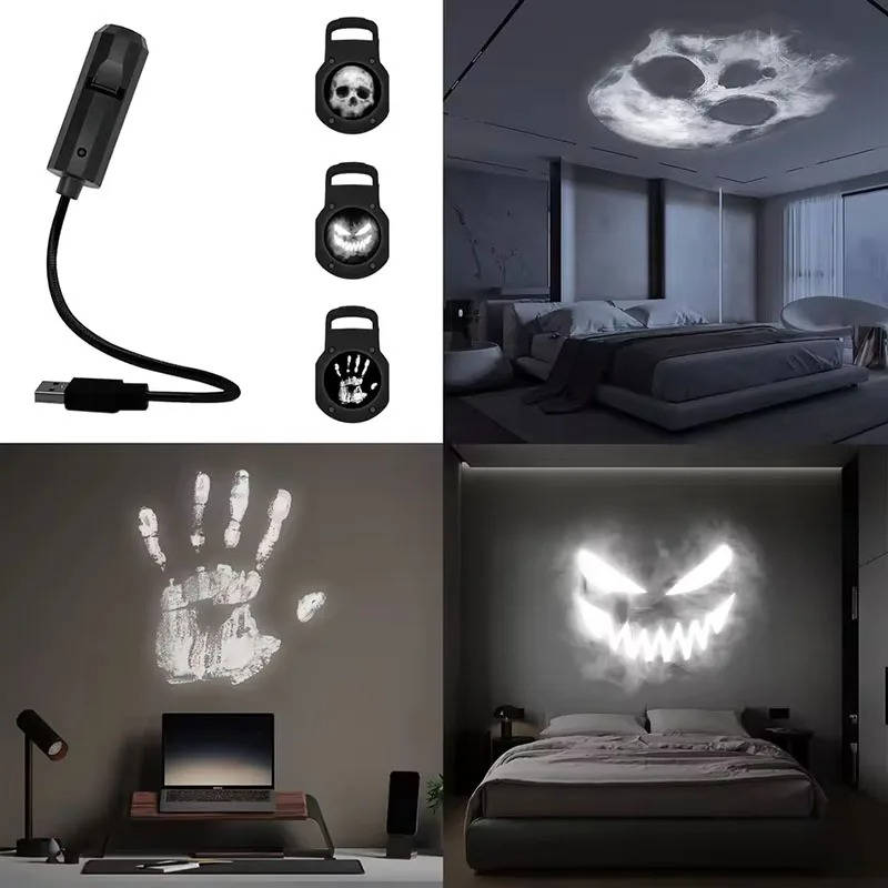 Halloween-projector - Schedel-lichtprojector voor Halloween-Boetiek Moda