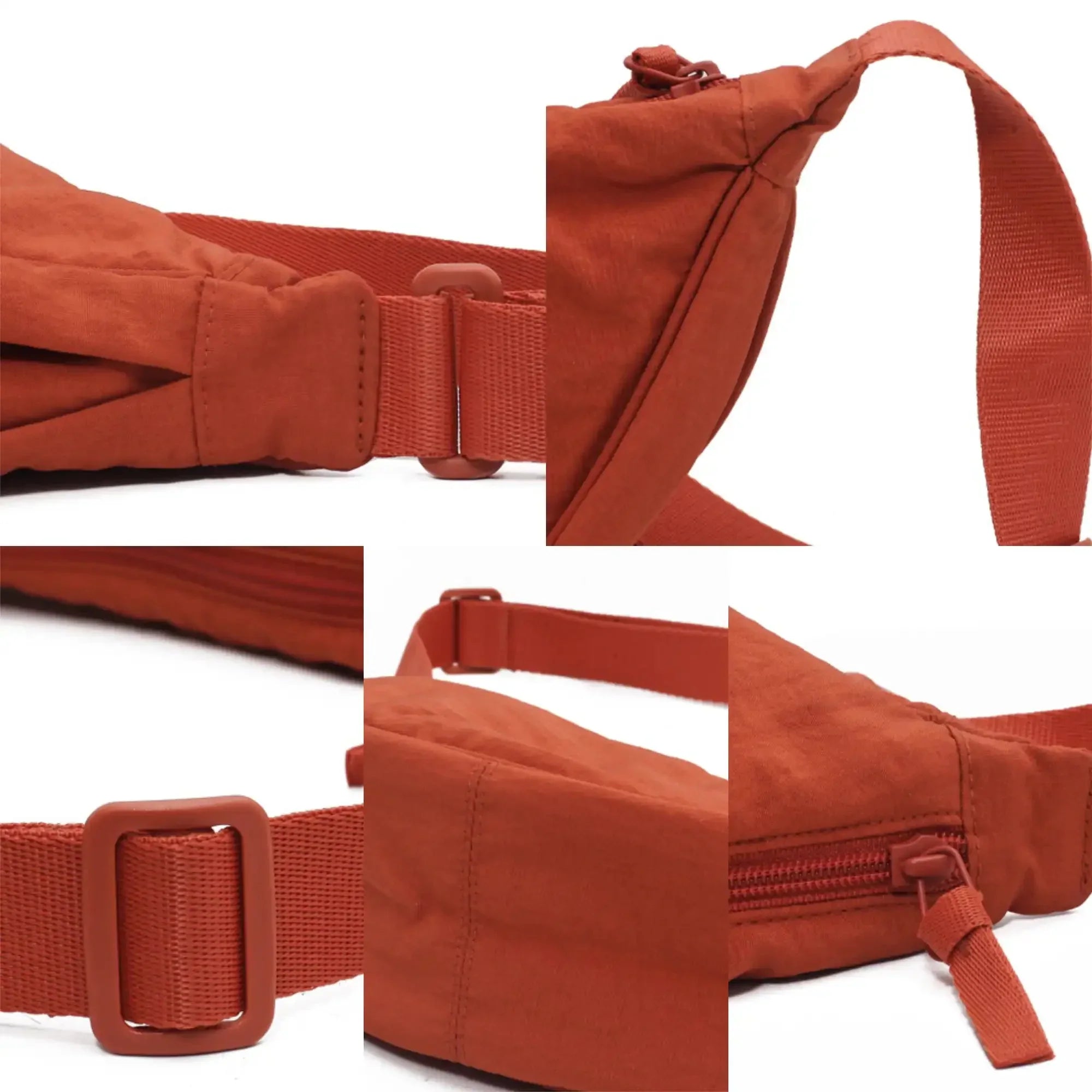 Halve Maan Tas - Ritssluiting - Crossbody Tas - Heuptas-Boetiek Moda