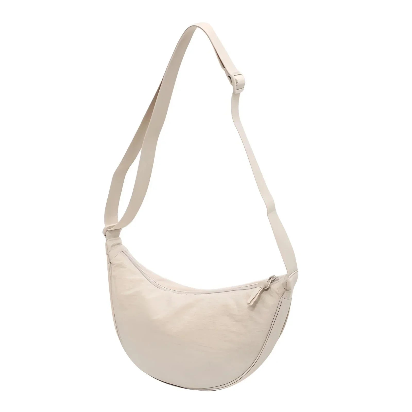 Halve Maan Tas - Ritssluiting - Crossbody Tas - Heuptas-Boetiek Moda