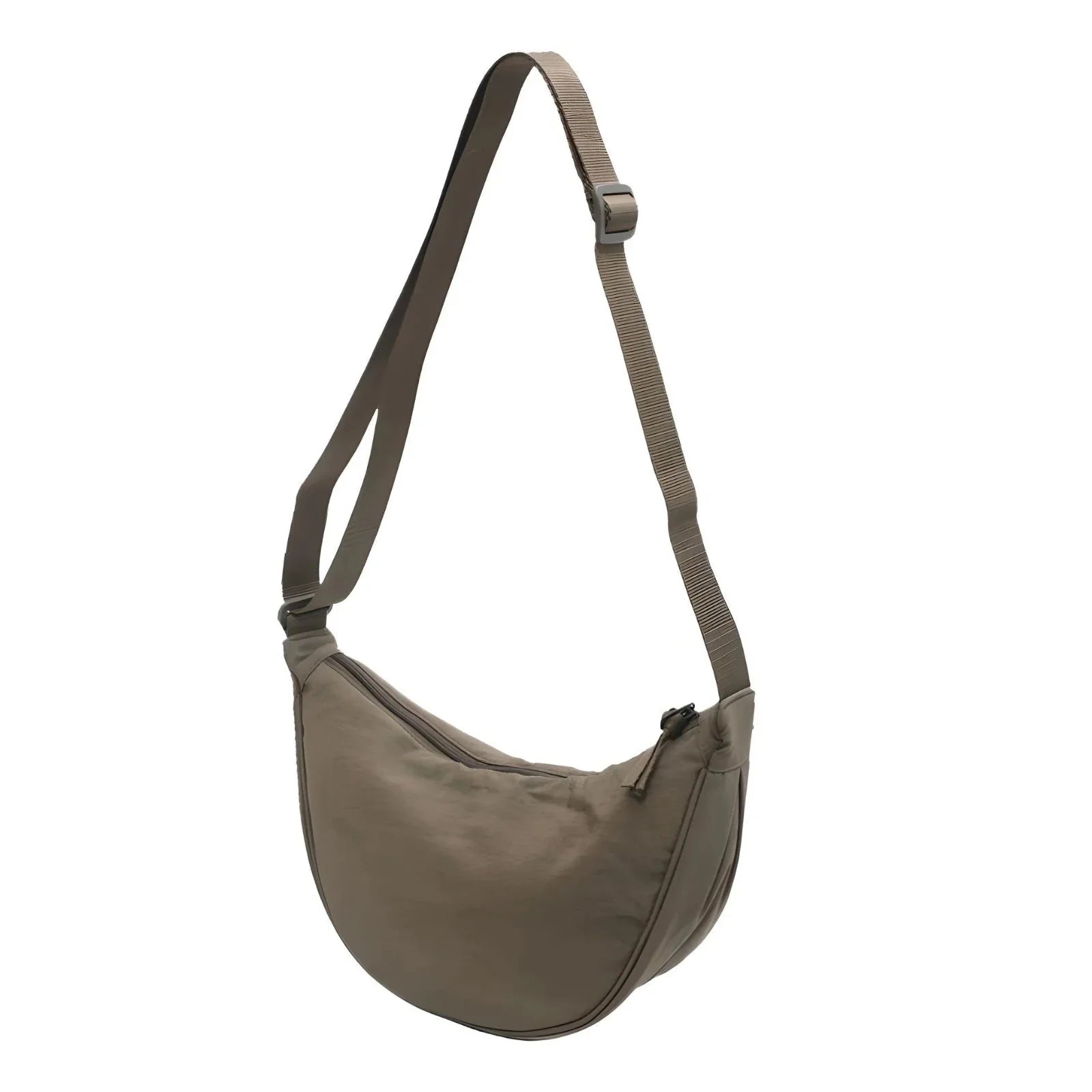 Halve Maan Tas - Ritssluiting - Crossbody Tas - Heuptas-Boetiek Moda