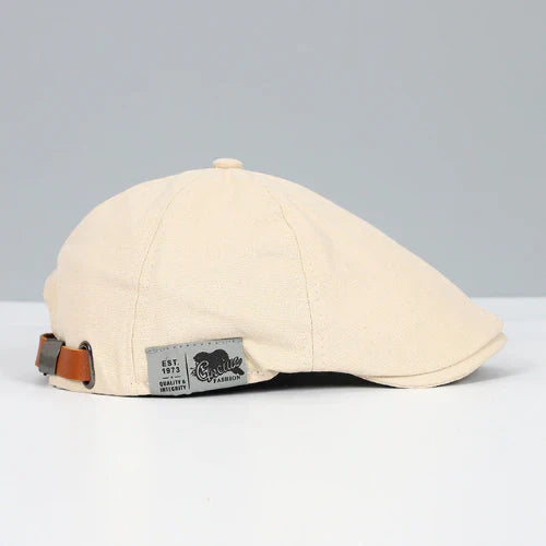 Heren Flat Cap - Verstelbare Canvas baret voor heren-Boetiek Moda