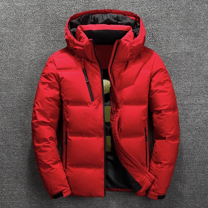 Heren Pufferjas - met capuchon - gewatteerd - donsjas - winterjas-Boetiek Moda