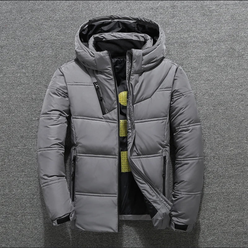 Heren Pufferjas - met capuchon - gewatteerd - donsjas - winterjas-Boetiek Moda