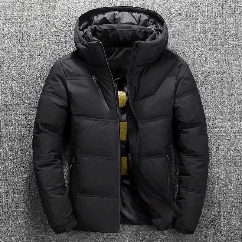Heren Pufferjas - met capuchon - gewatteerd - donsjas - winterjas-Boetiek Moda