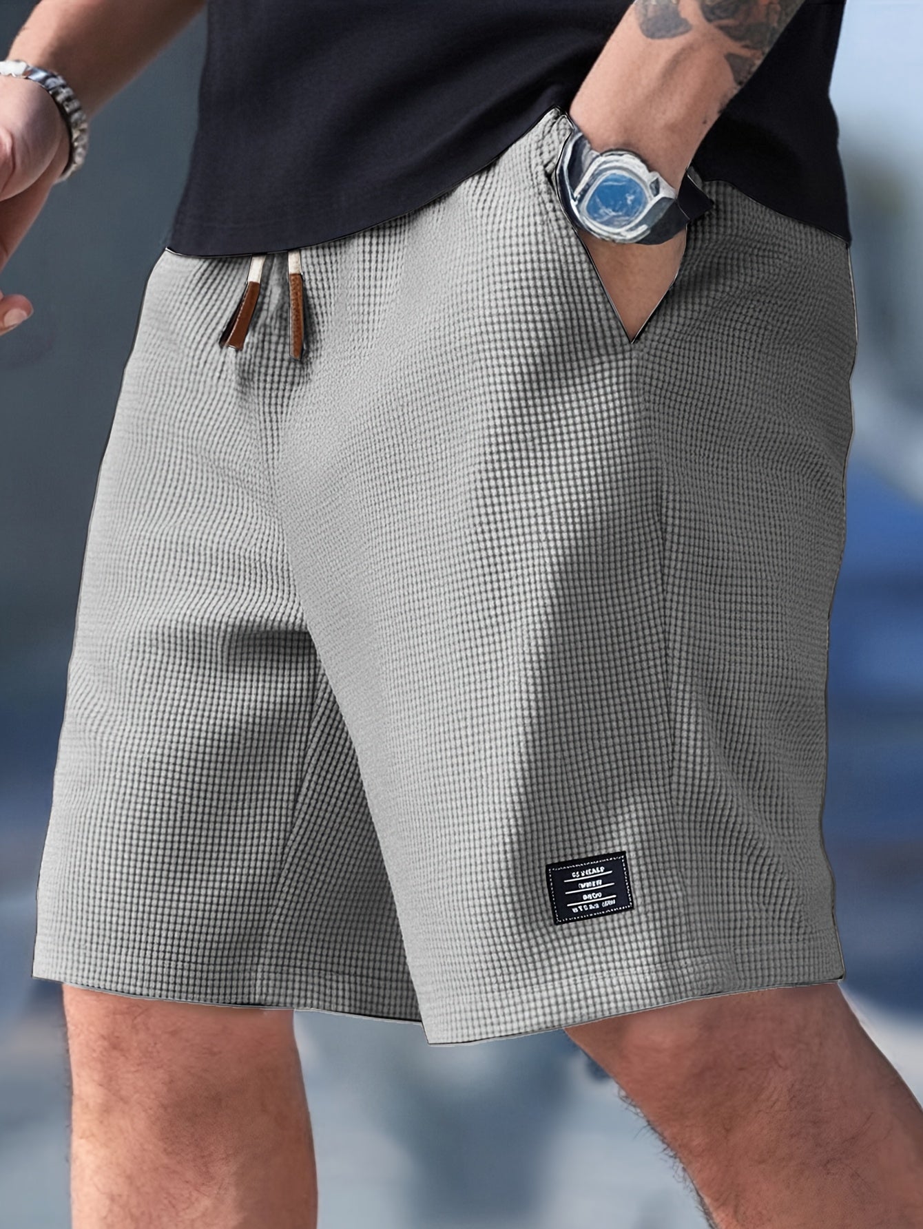 Heren Shorts - Casual shorts met trekkoord en zakken-Boetiek Moda