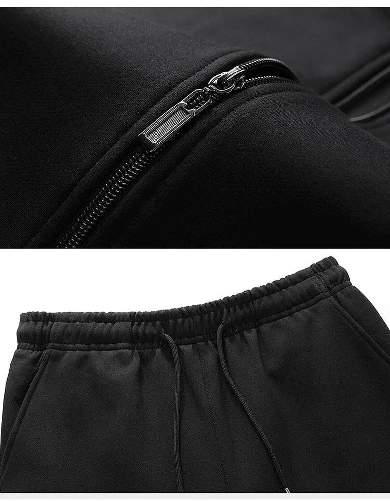 Heren Trainingspak - met rits - tweedelig - jas en joggingbroek - joggingpak-Boetiek Moda