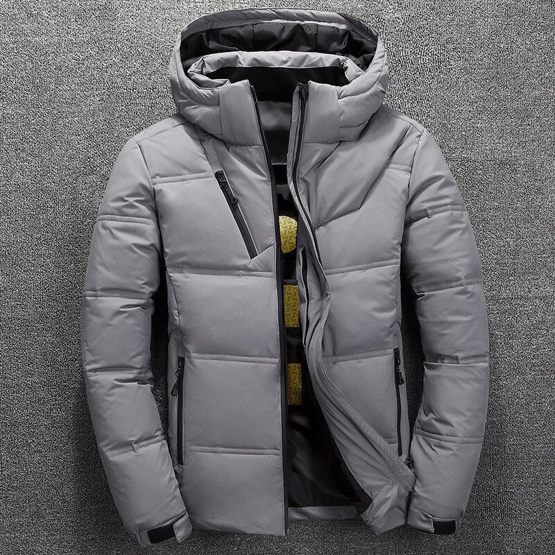 Heren Winterjas | Capuchon | Zip-Up | Gewatteerde Jas | Pufferjas-Boetiek Moda