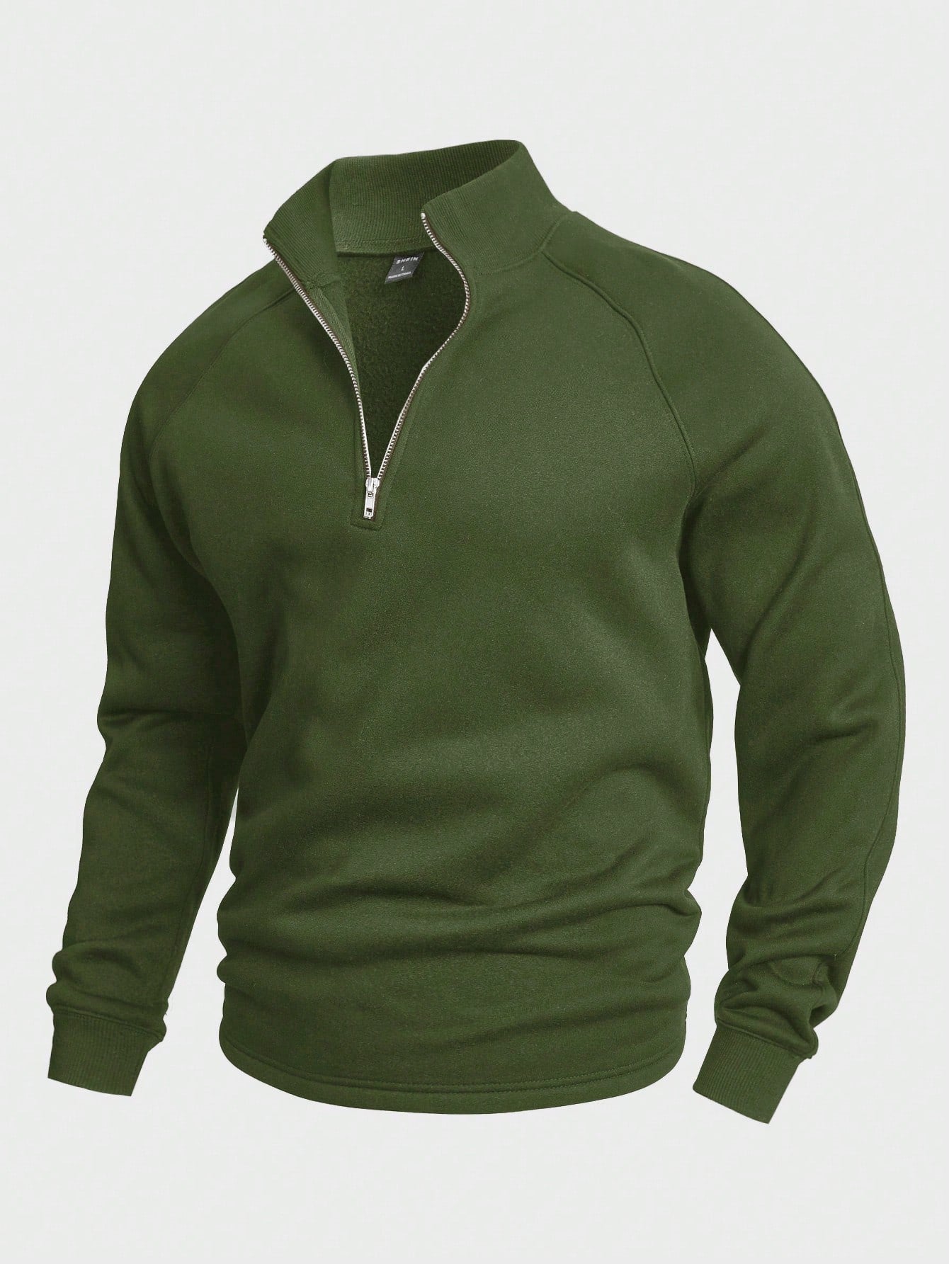 Heren trui met halve rits | Warm | Winter | Sweatshirt | Heren truien met kwartrits-Boetiek Moda