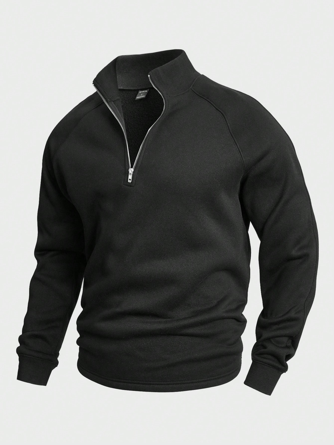 Heren trui met halve rits | Warm | Winter | Sweatshirt | Heren truien met kwartrits-Boetiek Moda