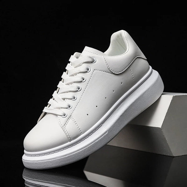 Herensneakers | Lace-Up | Everyday | Slip-On Sneakers | Witte Sneakers-Boetiek Moda