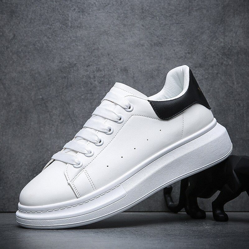 Herensneakers | Lace-Up | Everyday | Slip-On Sneakers | Witte Sneakers-Boetiek Moda