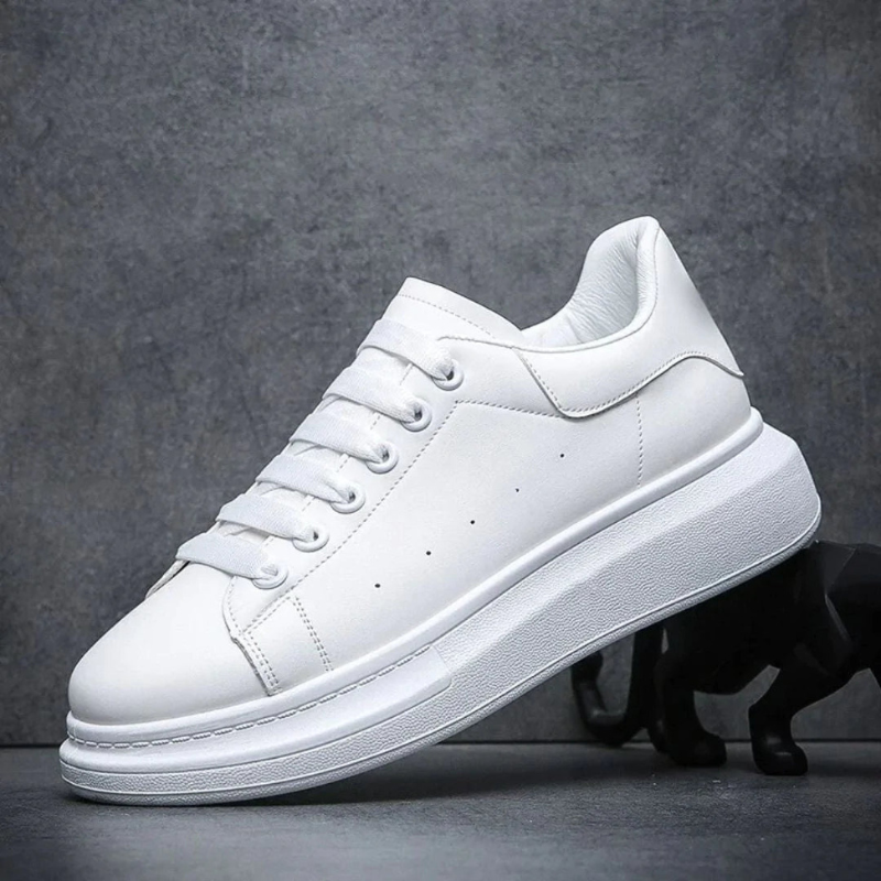 Herensneakers | Lace-Up | Everyday | Slip-On Sneakers | Witte Sneakers-Boetiek Moda