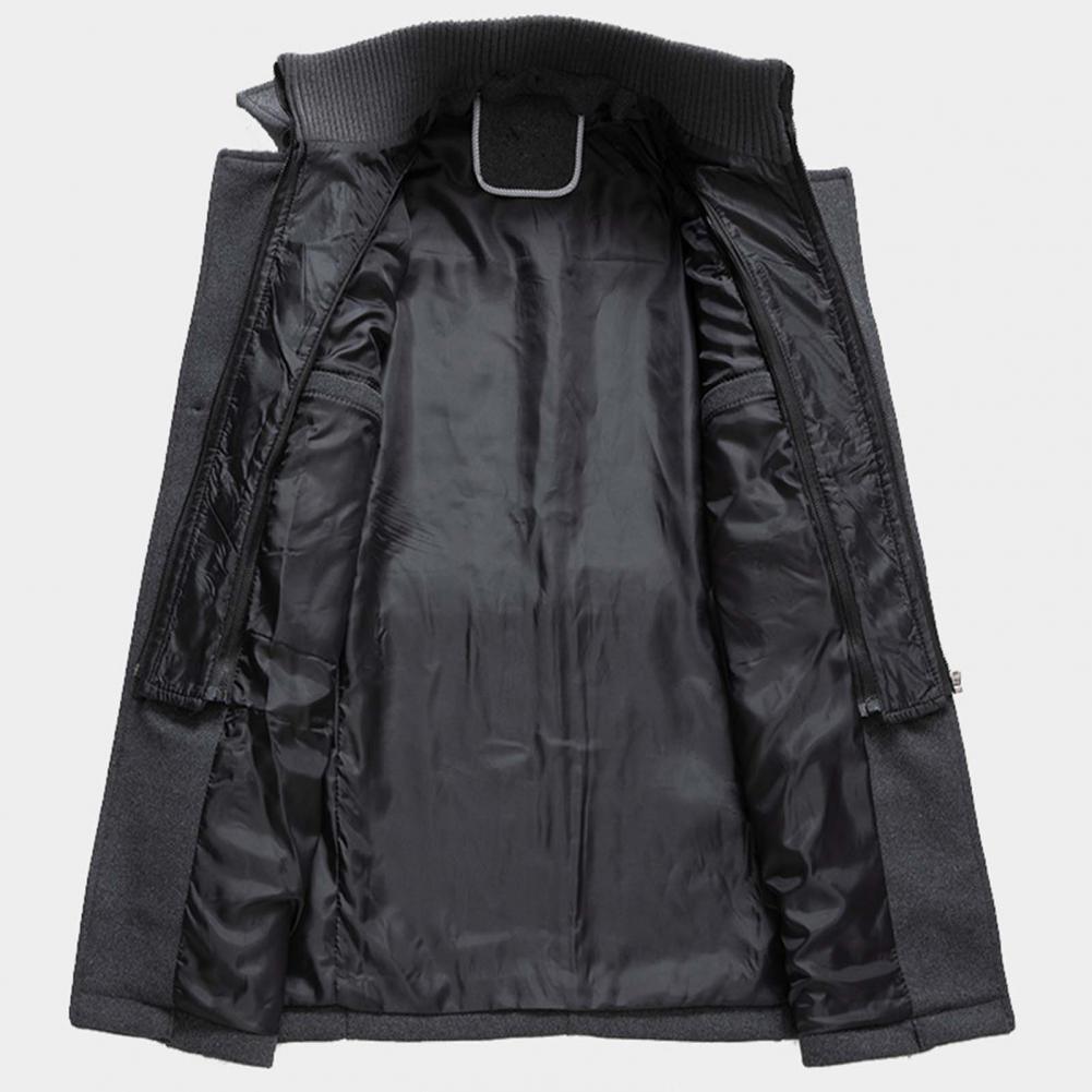 Herren Wollmantel | Einreihig | Zip-Up | Wollmantel | Herren Winterjacken-Boetiek Moda