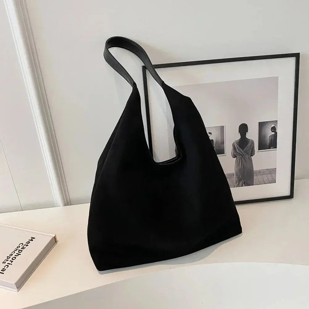 Hobo Bag - Dames Suedette Slouchy Schoudertas-Boetiek Moda