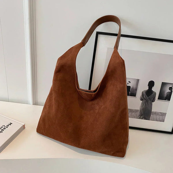 Hobo Bag - Groot - Een Riem - Suede Tas - Schoudertas-Boetiek Moda