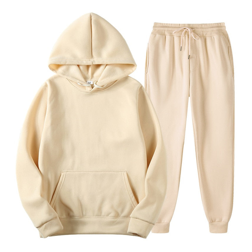 Hoodie en joggerset | Pullover | Koord | Sweat Sets | Joggersets voor dames-Boetiek Moda