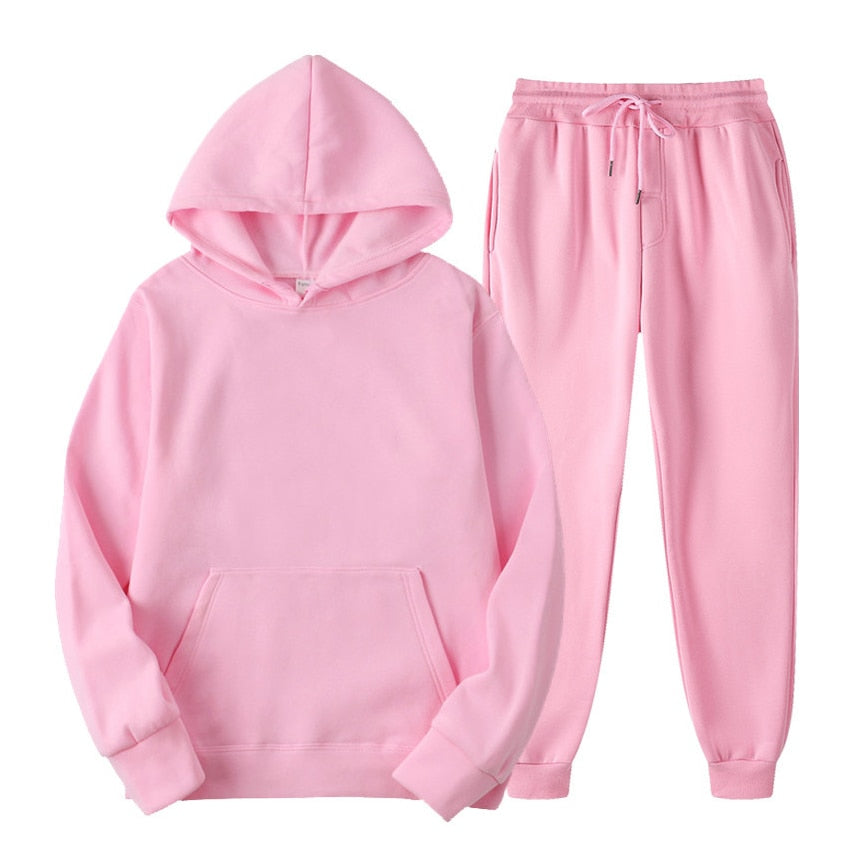 Hoodie en joggerset | Pullover | Koord | Sweat Sets | Joggersets voor dames-Boetiek Moda