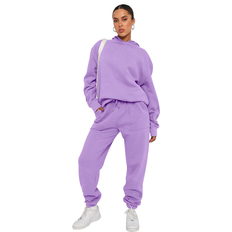 Hoodie en joggingbroek set - Met capuchon - Tweedelig - Jogging set - Dames trainingspak-Boetiek Moda