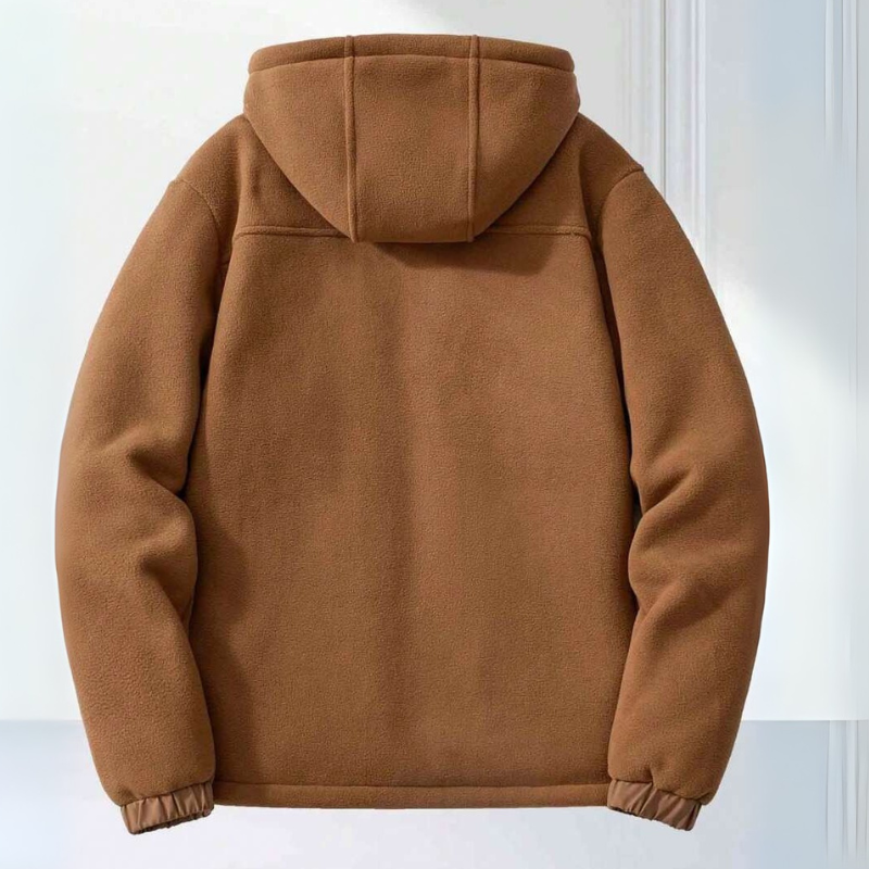 Hoodie met fleecevoering | Warm | Ritssluiting | Winterhoodie | Hoodie voor heren-Boetiek Moda