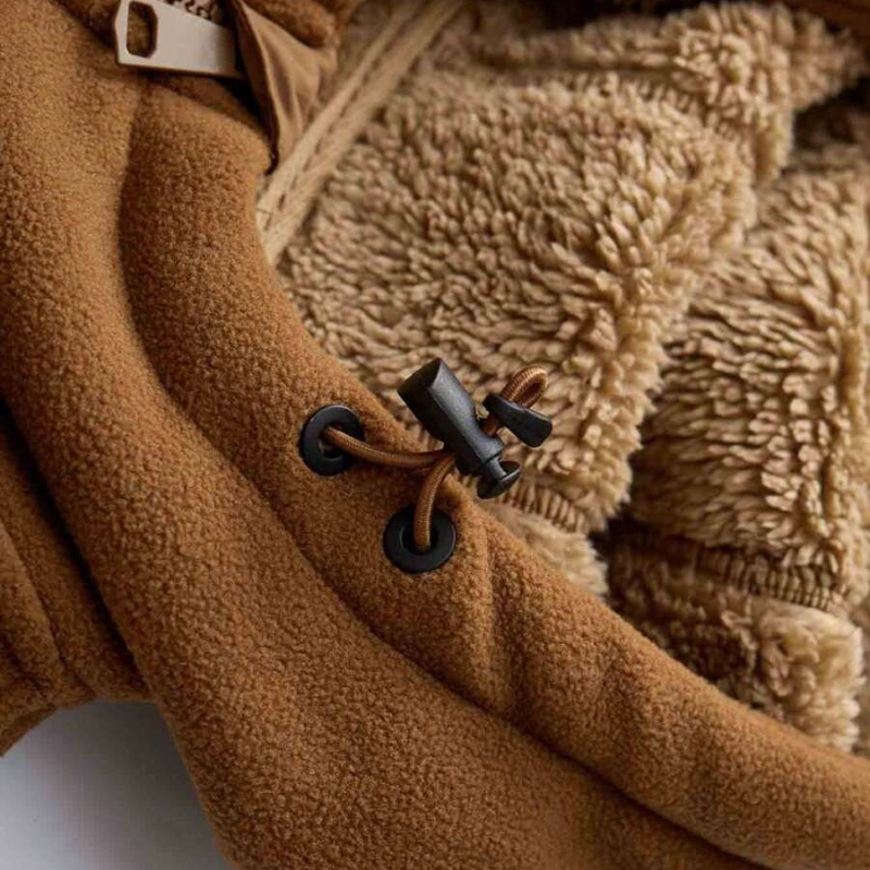 Hoodie met fleecevoering | Warm | Ritssluiting | Winterhoodie | Hoodie voor heren-Boetiek Moda