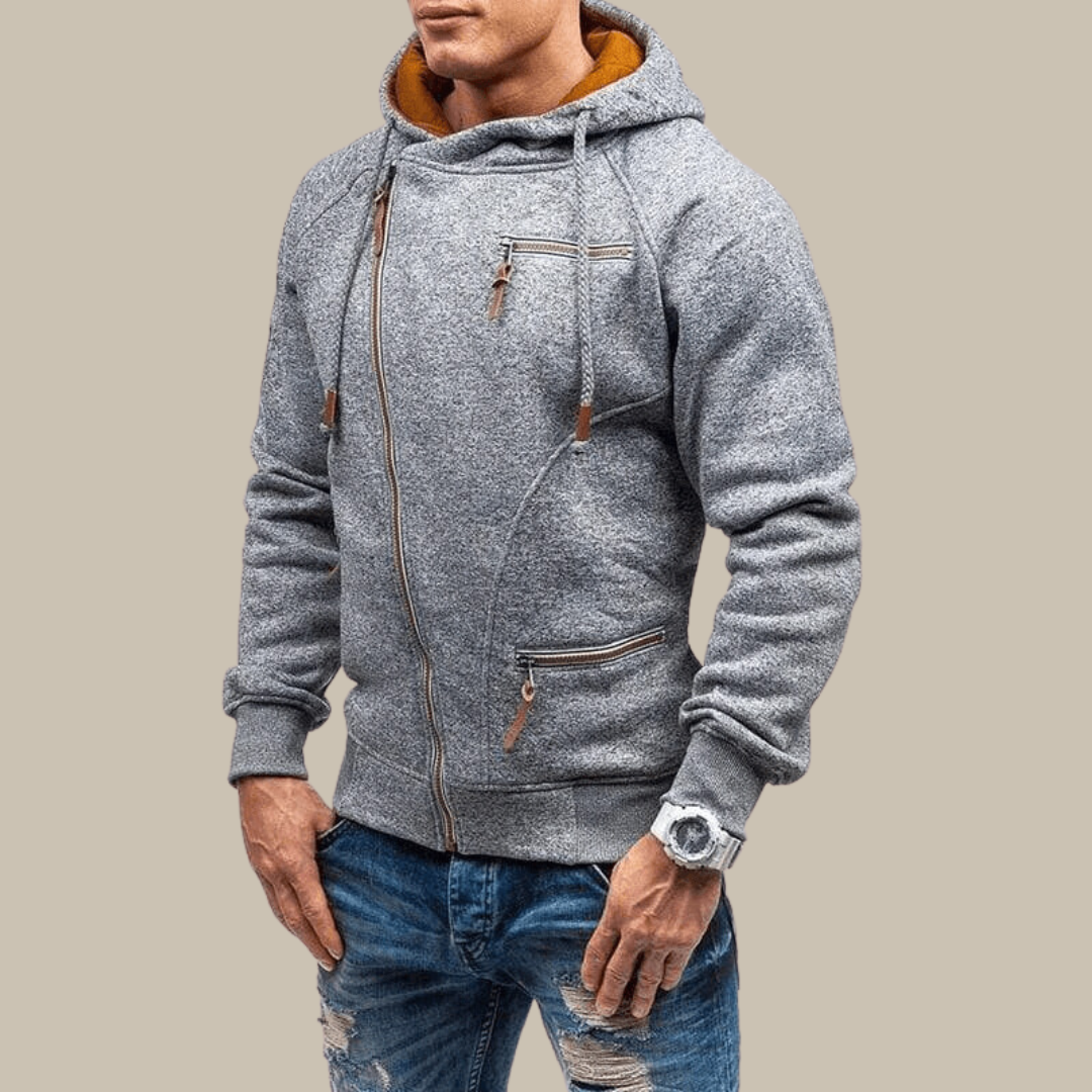 Hoodie met rits - Warm - Koord - Hoodie Jas - Heren Zip-Up Hoodies-Boetiek Moda