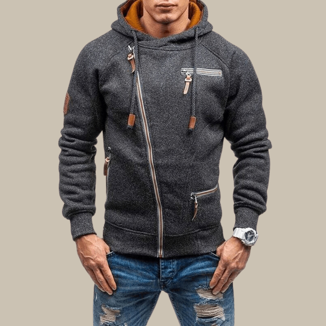 Hoodie met rits - Warm - Koord - Hoodie Jas - Heren Zip-Up Hoodies-Boetiek Moda