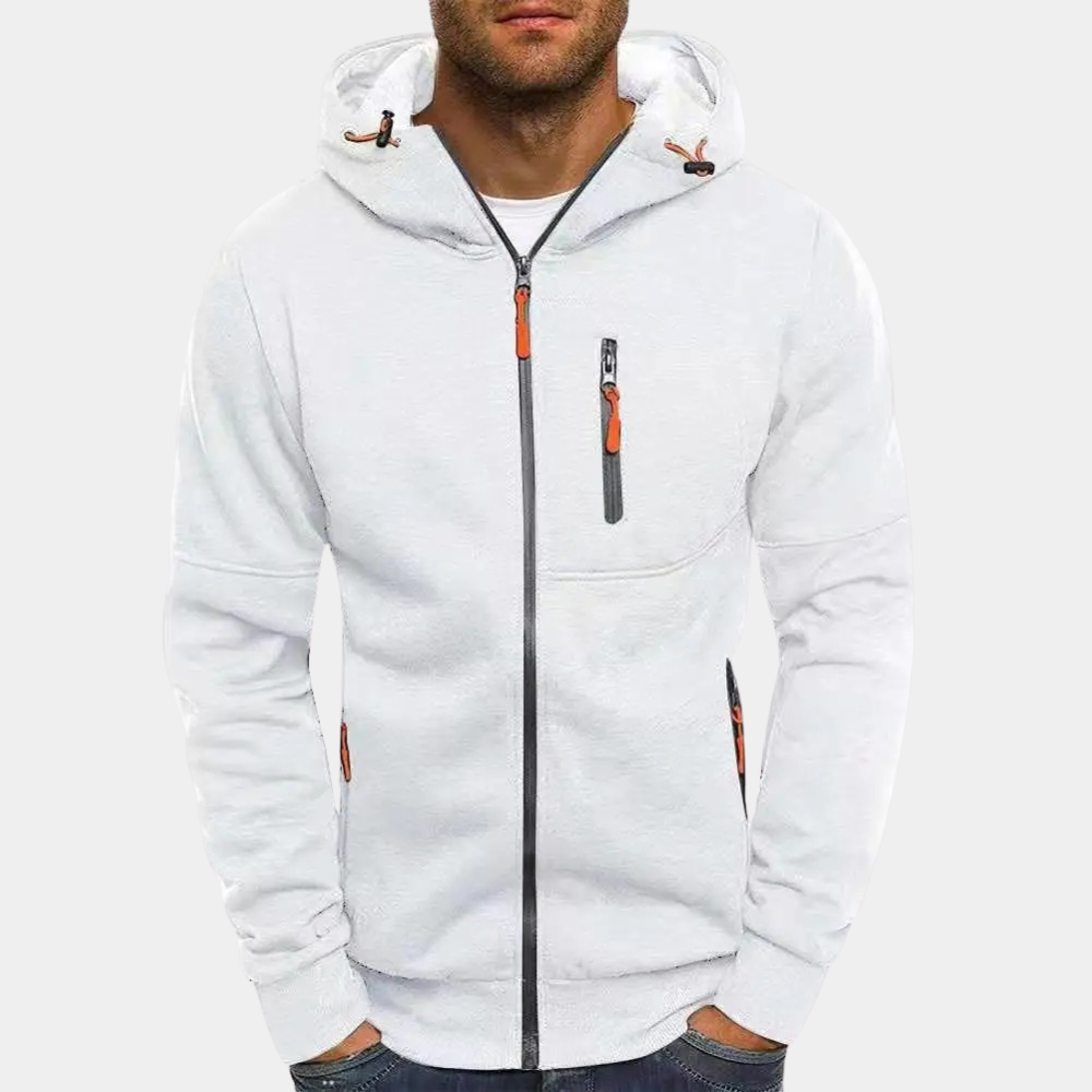 Hoodie met ritssluiting | Warm | Zakken | Hoodie met ritssluiting | Hoodie voor heren-Boetiek Moda