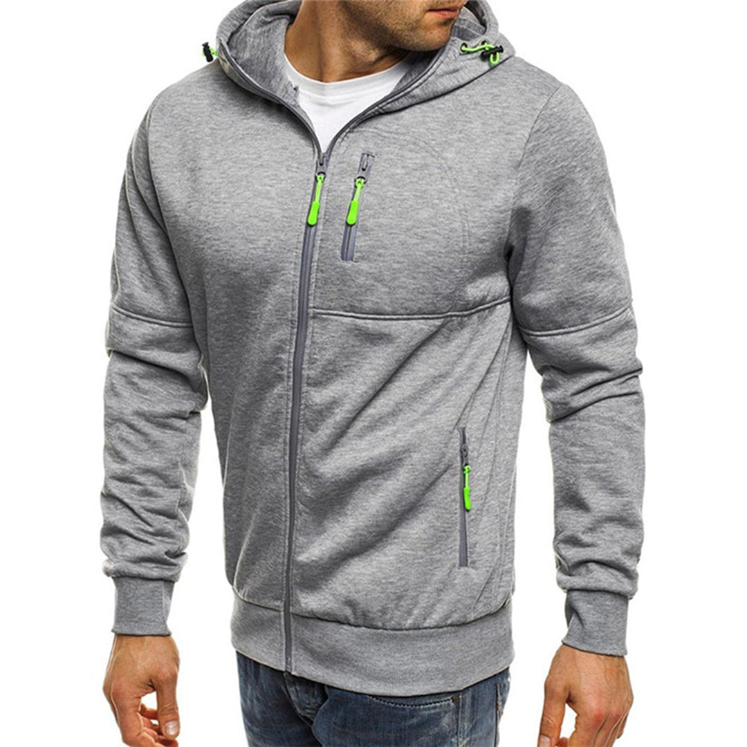 Hoodie met ritssluiting | Warm | Zakken | Hoodie met ritssluiting | Hoodie voor heren-Boetiek Moda