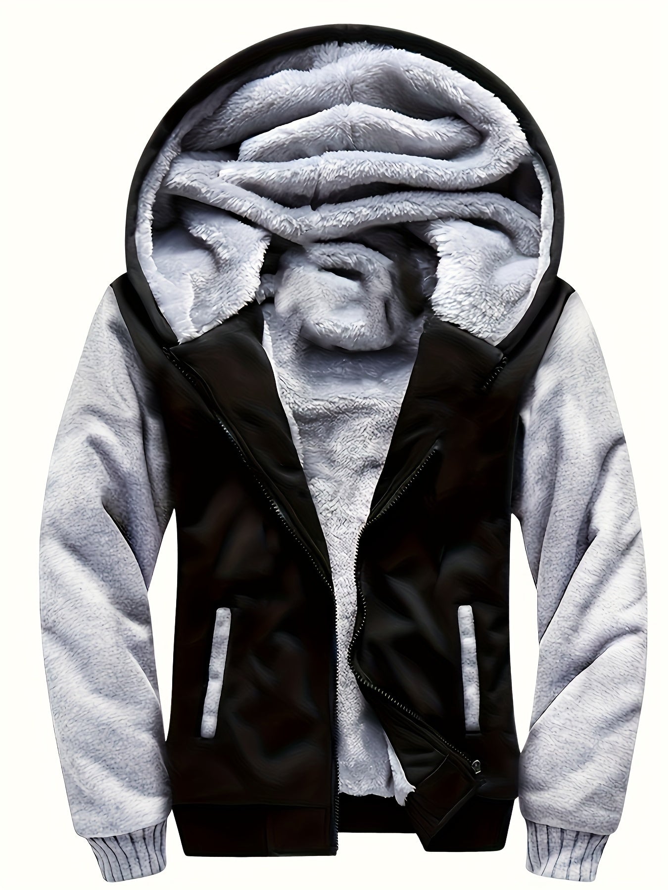 Hoodies voor kinderen - Jongens Warme Zip-Up fleece gevoerde Hoodie voor de winter-Boetiek Moda
