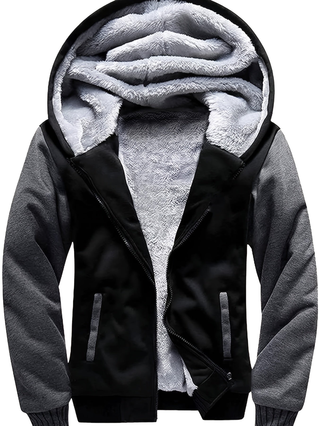 Hoodies voor kinderen - Jongens Warme Zip-Up fleece gevoerde Hoodie voor de winter-Boetiek Moda