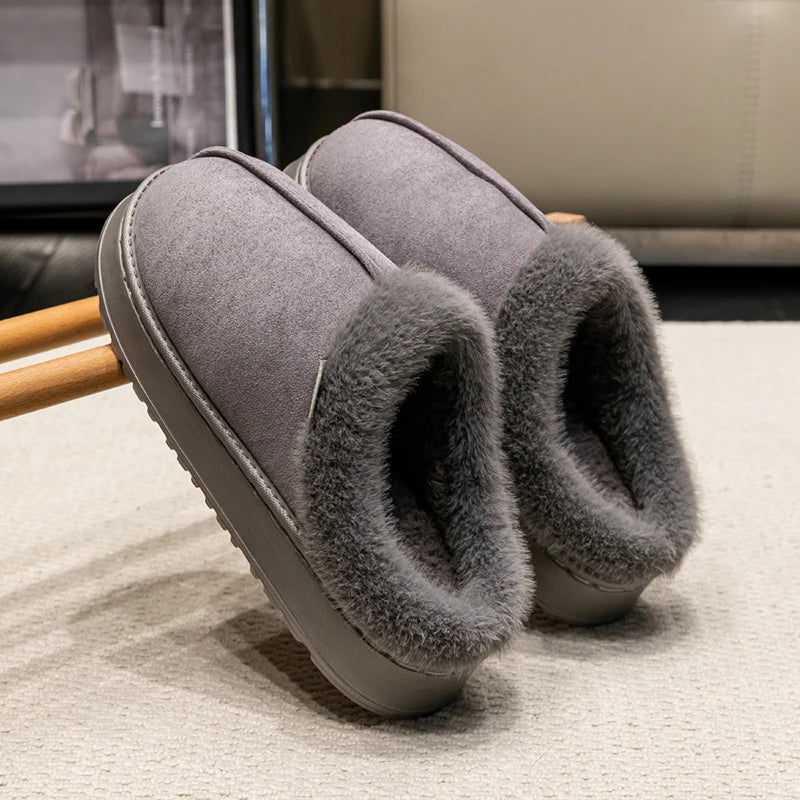 Huisslippers - Warm - Met bont gevoerd - Binnenschoenen - Damesslippers-Boetiek Moda
