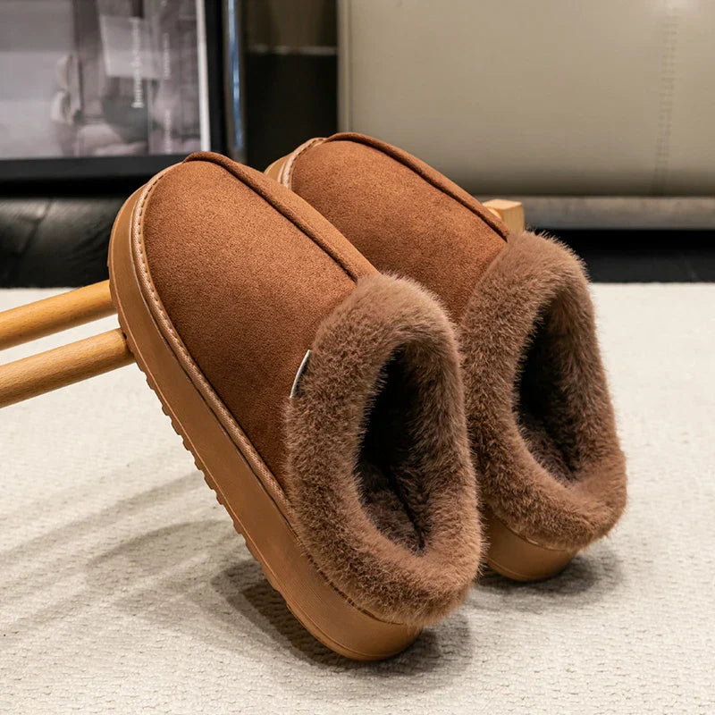 Huisslippers - Warm - Met bont gevoerd - Binnenschoenen - Damesslippers-Boetiek Moda