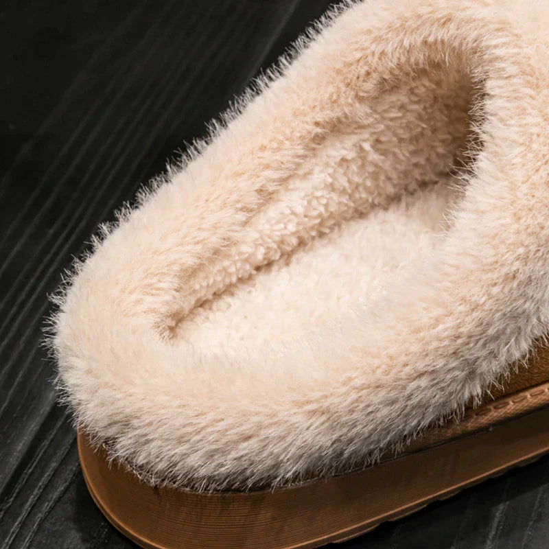 Huisslippers - Warm - Met bont gevoerd - Binnenschoenen - Damesslippers-Boetiek Moda