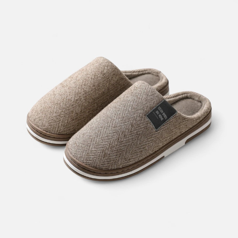 Huisslippers - Warme Tweed Indoor pantoffels voor heren in de winter-Boetiek Moda