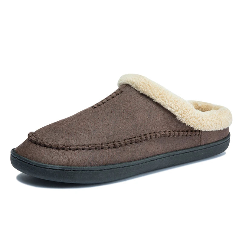 Huisslippers - Warme, suède pantoffels voor binnen in de winter voor heren-Boetiek Moda