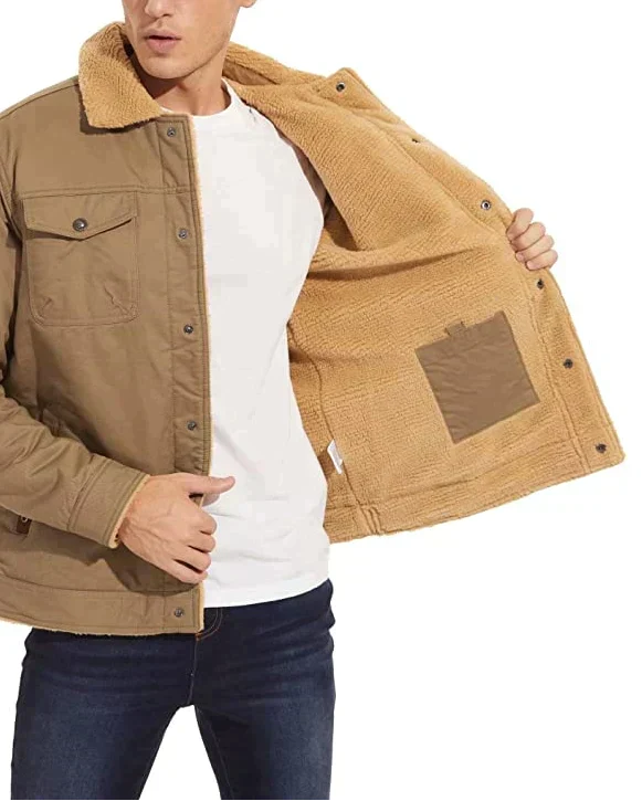 Jas met Sherpa - Waterdicht - Met fleece gevoerd - Winterjas - Herenjas-Boetiek Moda
