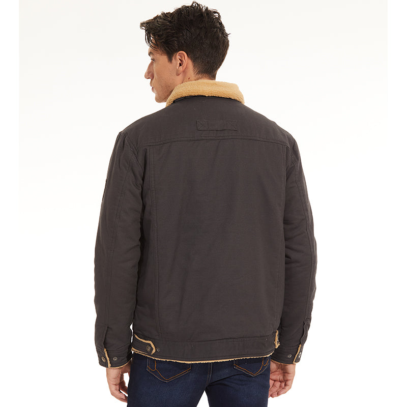 Jas met Sherpa - Waterdicht - Met fleece gevoerd - Winterjas - Herenjas-Boetiek Moda