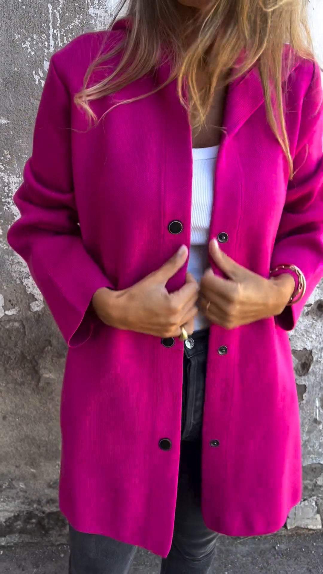 Jas met capuchon | Enkelborstig | Halflang | Herfstjas | Casual Jacks for Women-Boetiek Moda