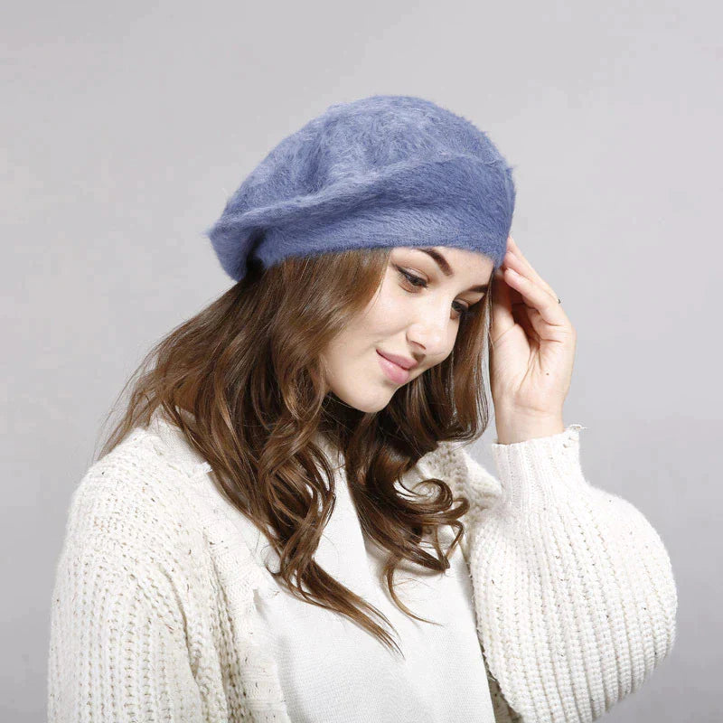 Jenna Beret Hat | Blijf knus en chique op koude winterdagen met deze stijlvolle baret hoed-Boetiek Moda