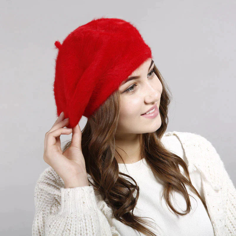 Jenna Beret Hat | Blijf knus en chique op koude winterdagen met deze stijlvolle baret hoed-Boetiek Moda