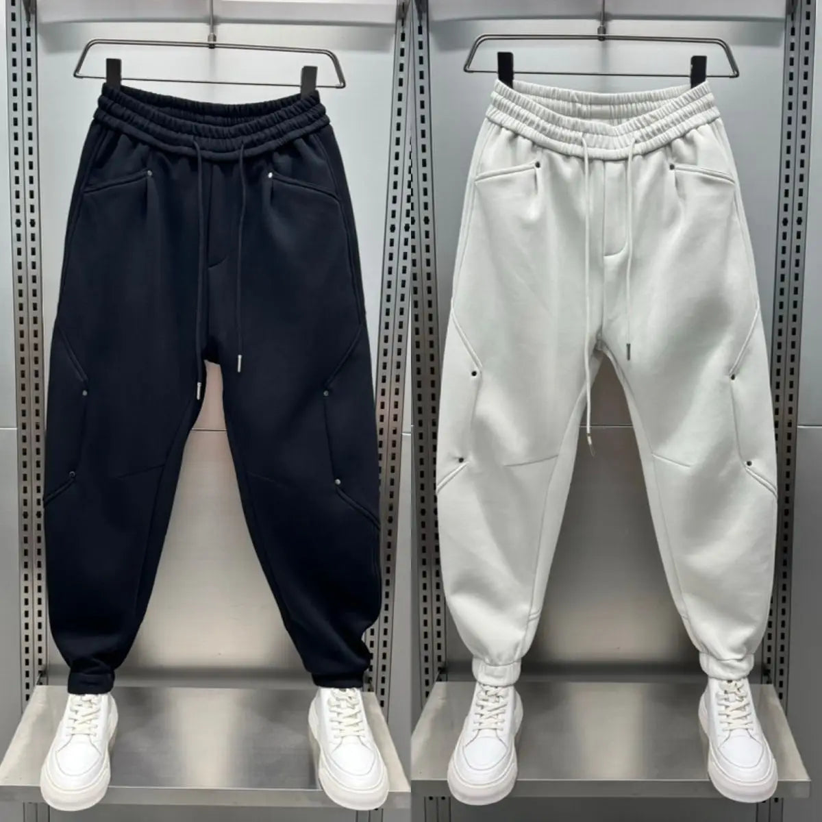 Joggingbroeken voor mannen | Comfortabel | Elastische tailleband | Baggy joggingbroeken | Joggingbroeken-Boetiek Moda